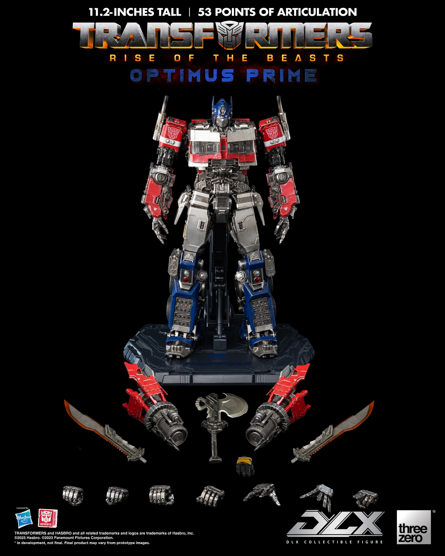 ThreeZero - Transformers: Rise of the Beasts - DLX Optimus Prime