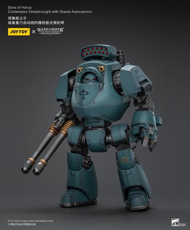 Warhammer 40K - Chaos - Sons of Horus - Contemptor Dreadnought with Gravis Autocannon