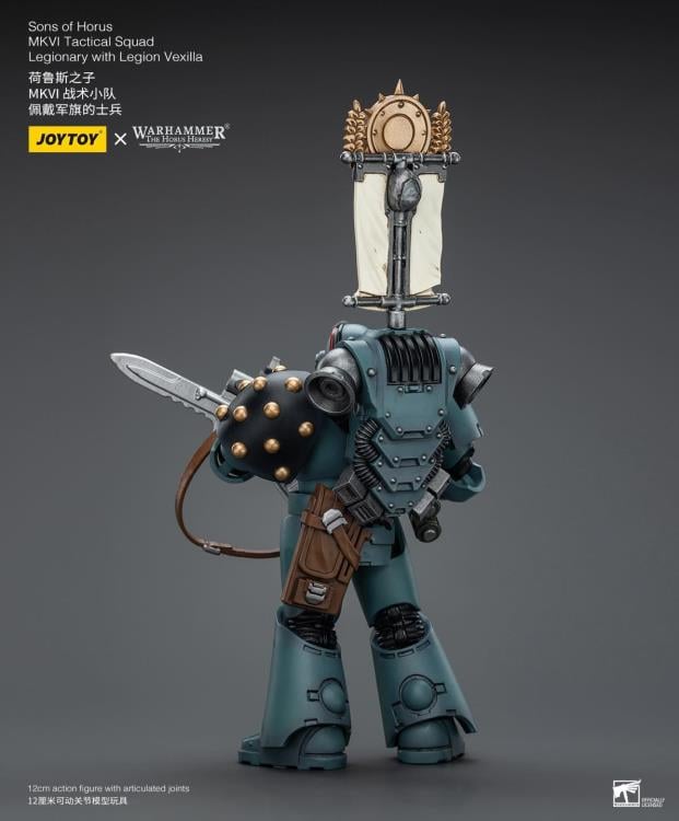 Warhammer 40K - The Horus Heresy - Sons of Horus  - MKVI Tactical Squad Legionary with Legion Vexilla