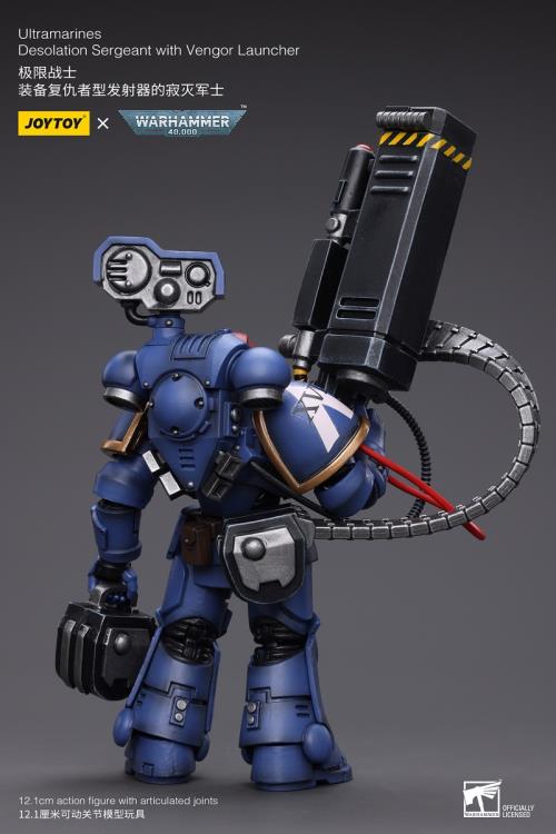 Warhammer 40K - Ultramarines - Desolation Sergeant with Vengor Launcher 1/18 Scale Action Figure