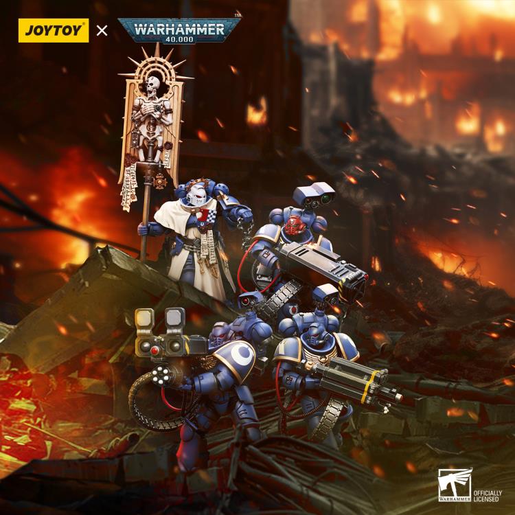 Warhammer 40K - Ultramarines - Desolation Sergeant with Vengor Launcher 1/18 Scale Action Figure