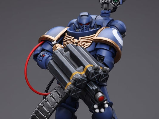Warhammer 40K - Ultramarines - Desolation Marine with Superfrag Rocket Launcher 1/18 Scale Action Figure