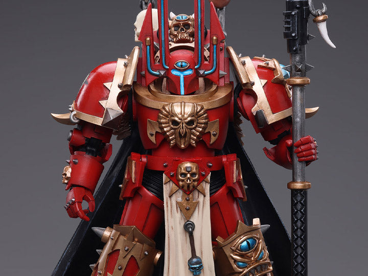 Warhammer 40k - Chaos Space Marines - Crimson Slaughter Sorcerer Lord in Terminator Armour
