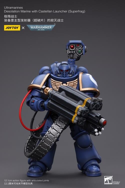 Warhammer 40K - Ultramarines - Desolation Marine with Superfrag Rocket Launcher 1/18 Scale Action Figure