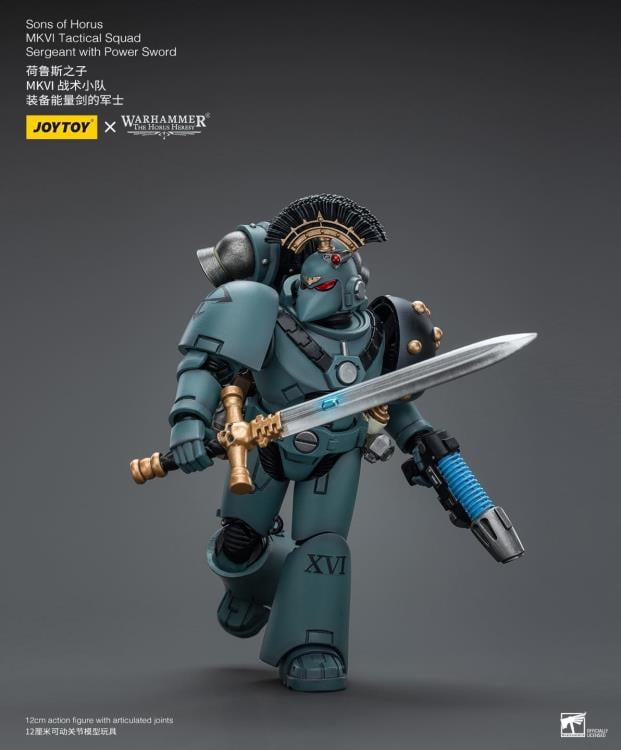 Warhammer 40K - The Horus Heresy - Sons of Horus  - MKVI Tactical Squad Sergeant with Power Sword