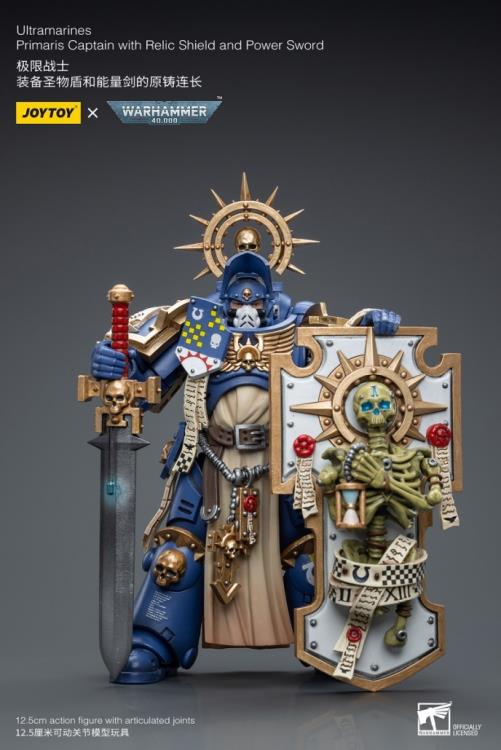 Warhammer 40K - Ultramarines - Primaris Captain - Relic Shield and Power Sword