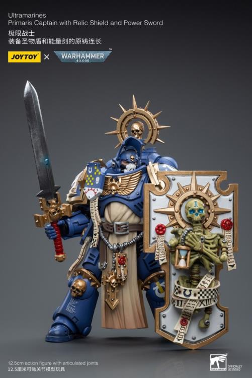 Warhammer 40K - Ultramarines - Primaris Captain - Relic Shield and Power Sword