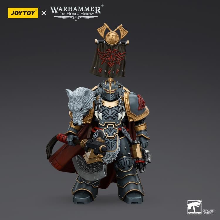 Warhammer The Horus Heresy - Space Wolves - Legion Praetor with Power Axe and Combat Shield