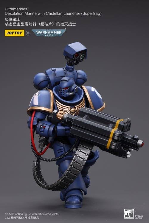 Warhammer 40K - Ultramarines - Desolation Marine with Superfrag Rocket Launcher 1/18 Scale Action Figure