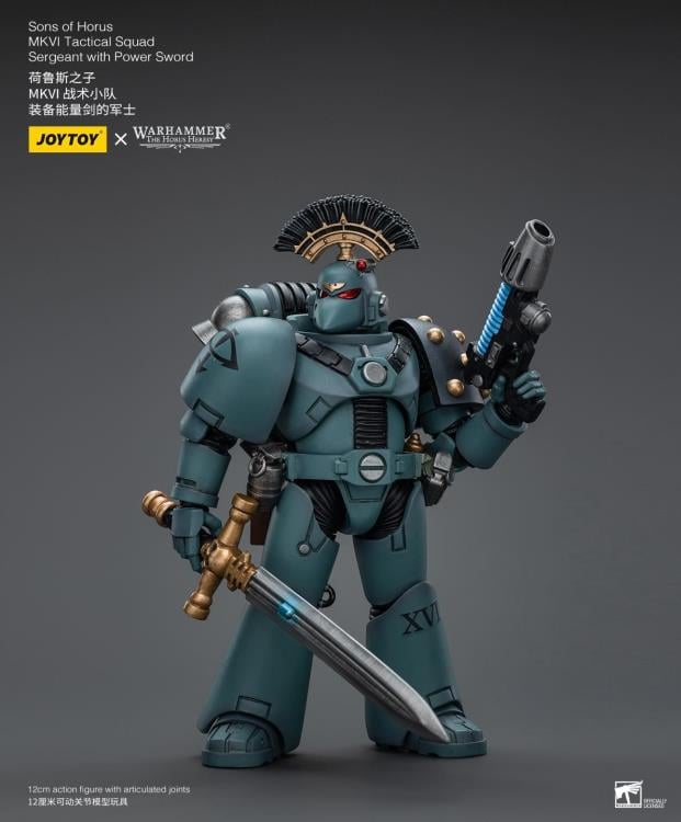 Warhammer 40K - The Horus Heresy - Sons of Horus  - MKVI Tactical Squad Sergeant with Power Sword