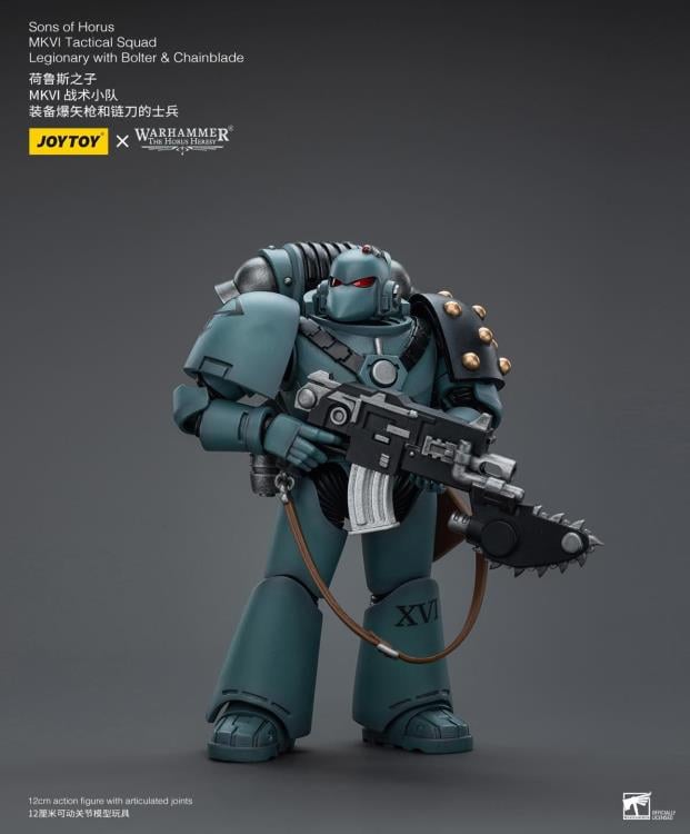 Warhammer 40K - The Horus Heresy - Sons of Horus  - MKVI Tactical Squad Legionary with Bolter & Chainblade