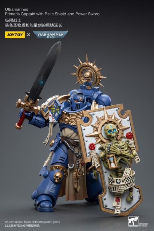 Warhammer 40K - Ultramarines - Primaris Captain - Relic Shield and Power Sword