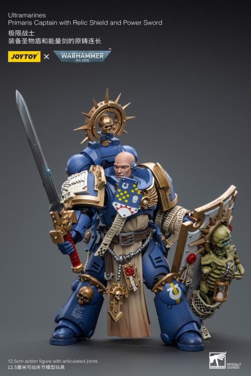 Warhammer 40K - Ultramarines - Primaris Captain - Relic Shield and Power Sword
