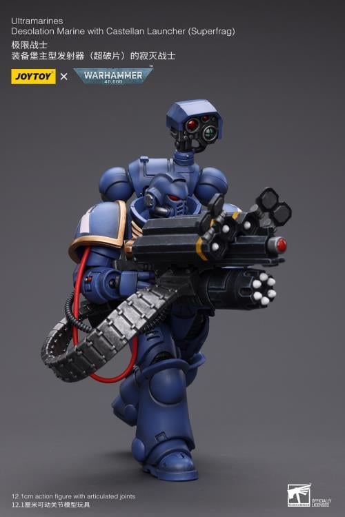 Warhammer 40K - Ultramarines - Desolation Marine with Superfrag Rocket Launcher 1/18 Scale Action Figure