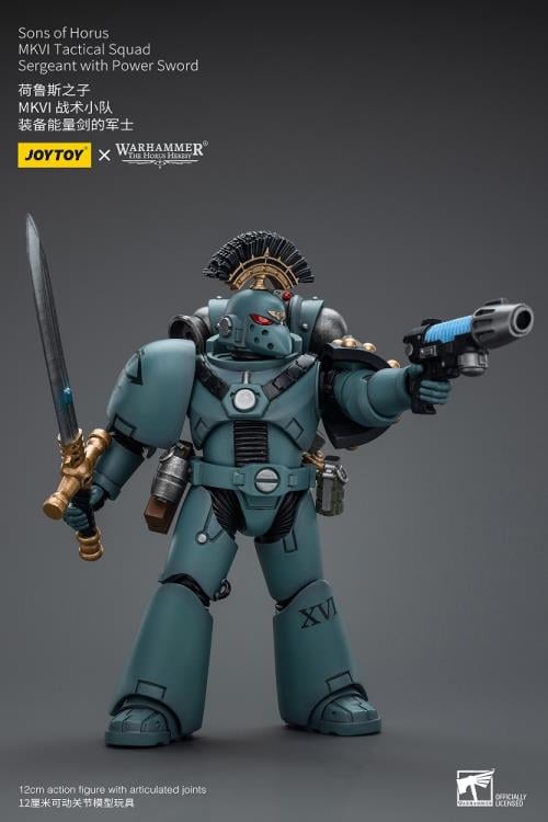 Warhammer 40K - The Horus Heresy - Sons of Horus  - MKVI Tactical Squad Sergeant with Power Sword