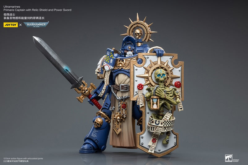 Warhammer 40K - Ultramarines - Primaris Captain - Relic Shield and Power Sword