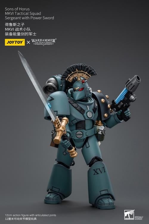 Warhammer 40K - The Horus Heresy - Sons of Horus  - MKVI Tactical Squad Sergeant with Power Sword