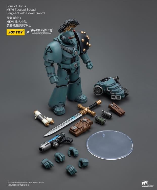 Warhammer 40K - The Horus Heresy - Sons of Horus  - MKVI Tactical Squad Sergeant with Power Sword