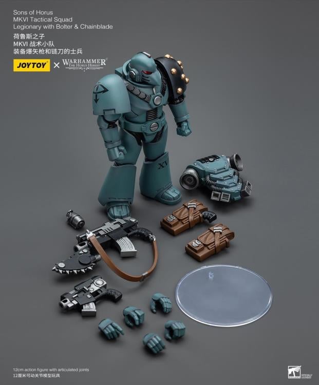 Warhammer 40K - The Horus Heresy - Sons of Horus  - MKVI Tactical Squad Legionary with Bolter & Chainblade