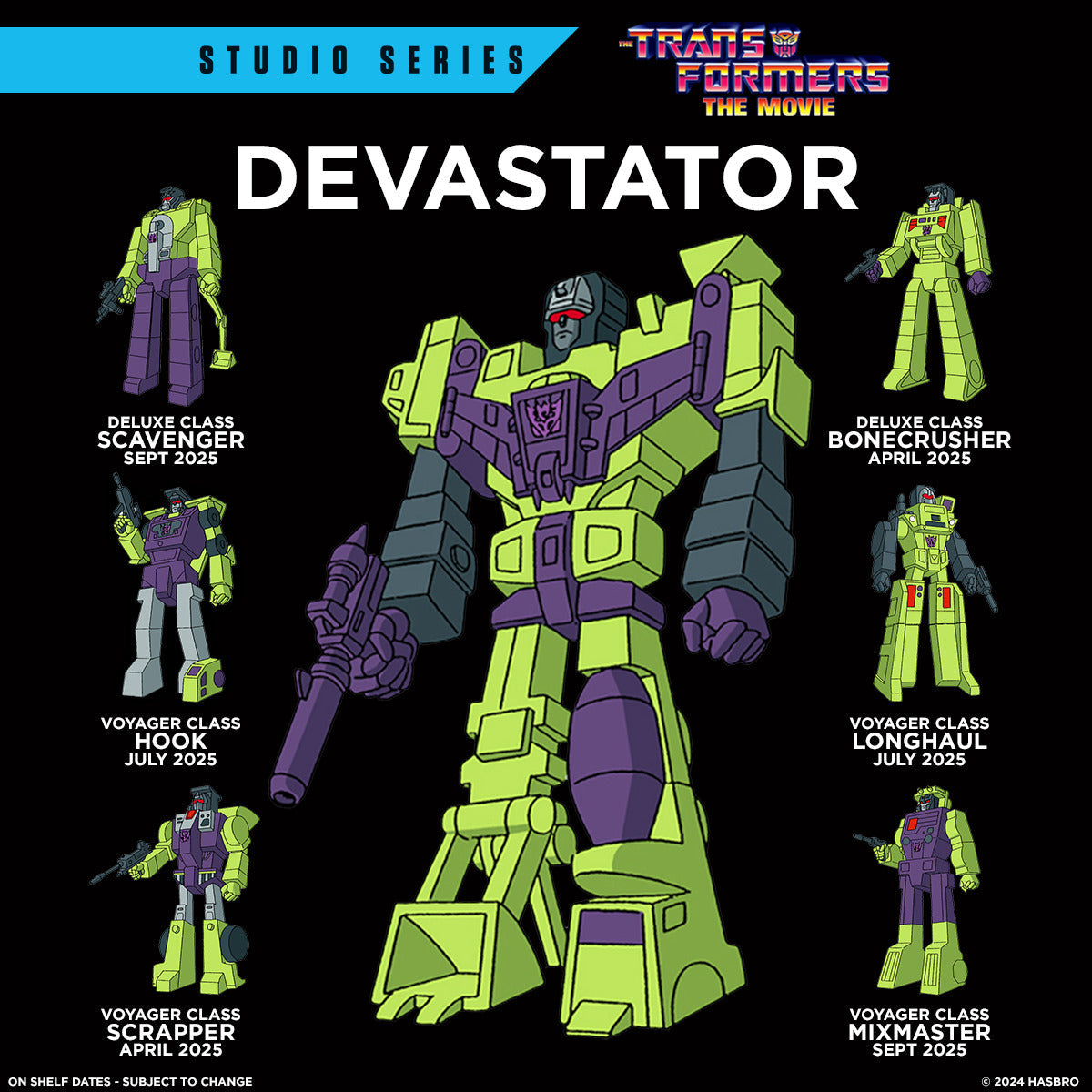 Transformers Studio Series Voyager Class Transformers: The Movie Constructicon Scrapper