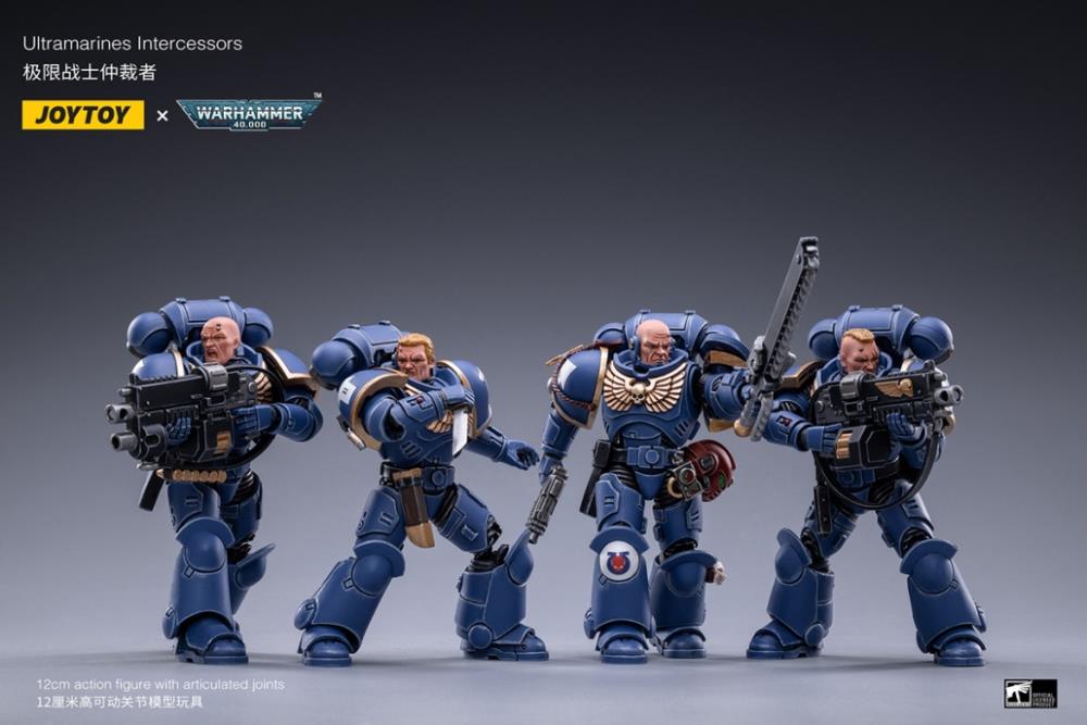 Warhammer 40K Space Marine - Ultramarines Intercessors SET of 4