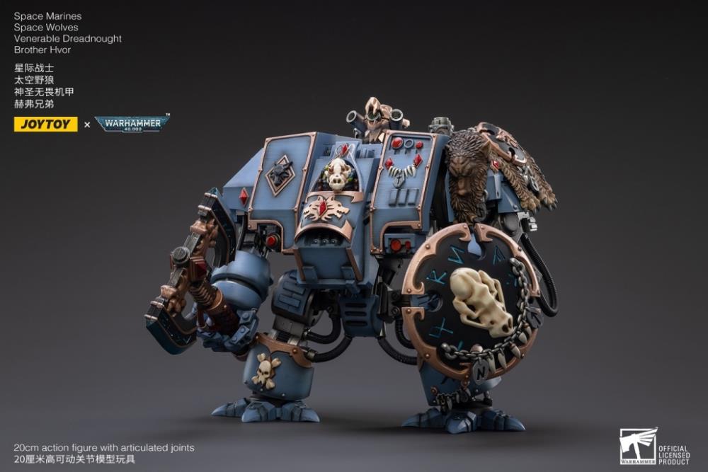 Warhammer 40K - Space Wolves - Venerable Dreadnought Brother Hvor