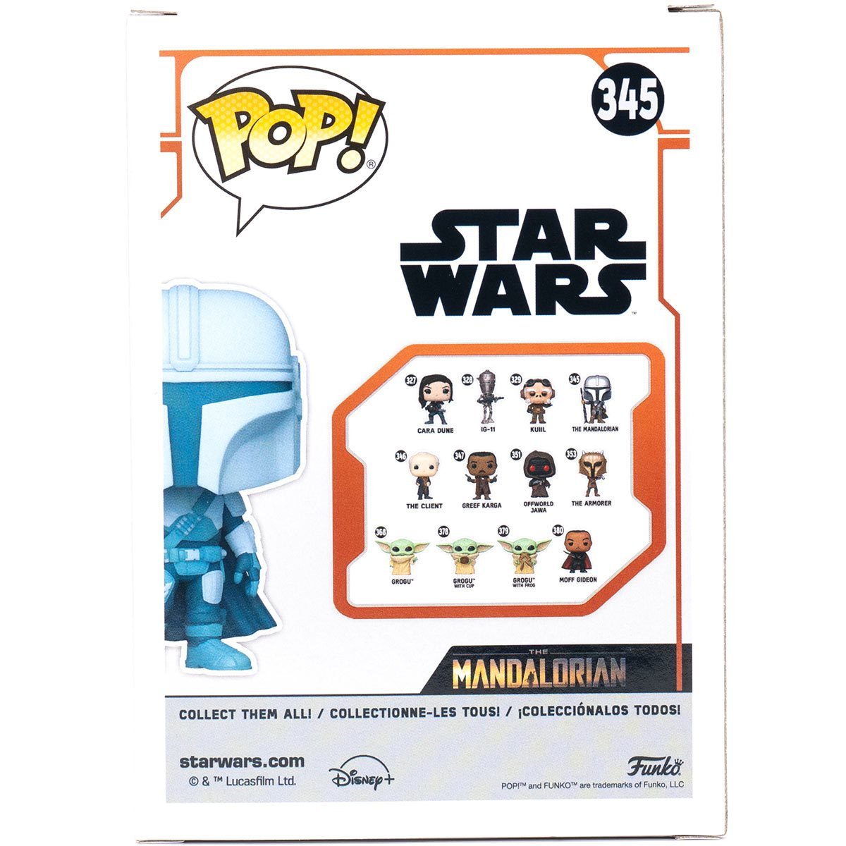 Star Wars: The Mandalorian Hologram Glow-in-the-Dark Pop! Vinyl Figure - Exclusive