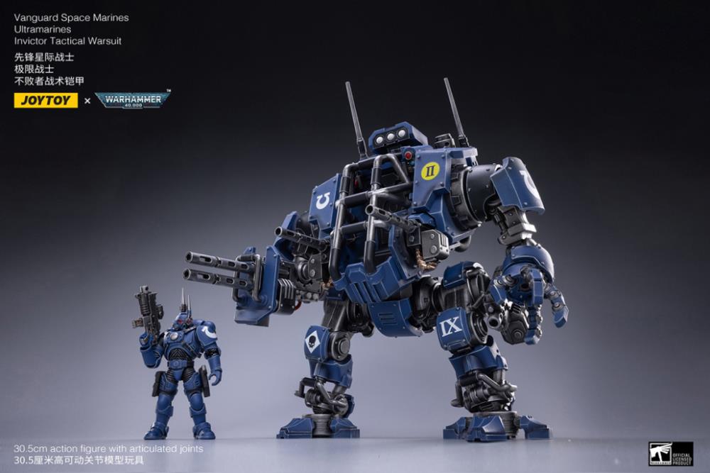 Warhammer 40K Space Marine - Ultramarine - Invictor Tactical Warsuit SET