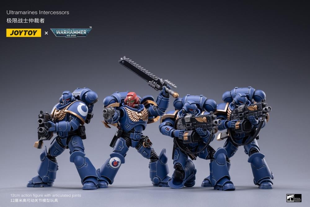 Warhammer 40K Space Marine - Ultramarines Intercessors SET of 4