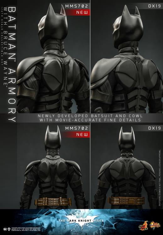 The Dark Knight Rises - Batman Armory with Bruce Wayne 1/6th Scale Collectible Figure - MMS702