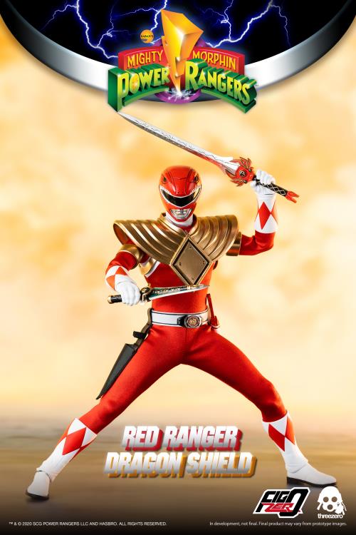 ThreeZero - Mighty Morphin Power Rangers - Dragon Shield Red Ranger 1/6 Sc - Exclusive
