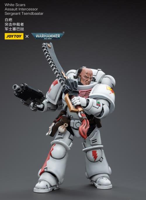 Warhammer 40k - White Scars - Assault Intercessor Sergeant Tsendbaatar