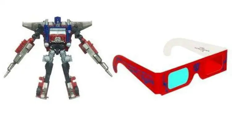 Transformers Dark of the Moon Cyberverse Optimus Prime  - With 3-D Glasses