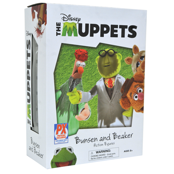 The Muppets Bunsen & Beaker Lab accident SDCC 2021 Exclusive Deluxe Action Figure Set Comic con