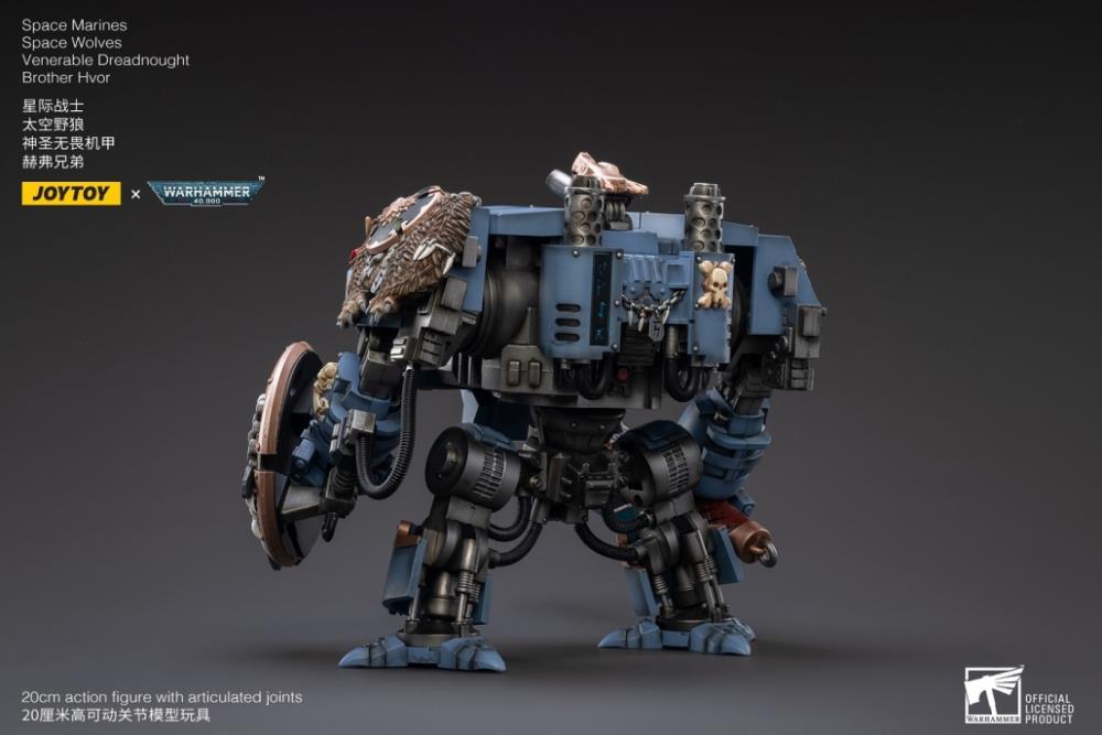 Warhammer 40K - Space Wolves - Venerable Dreadnought Brother Hvor