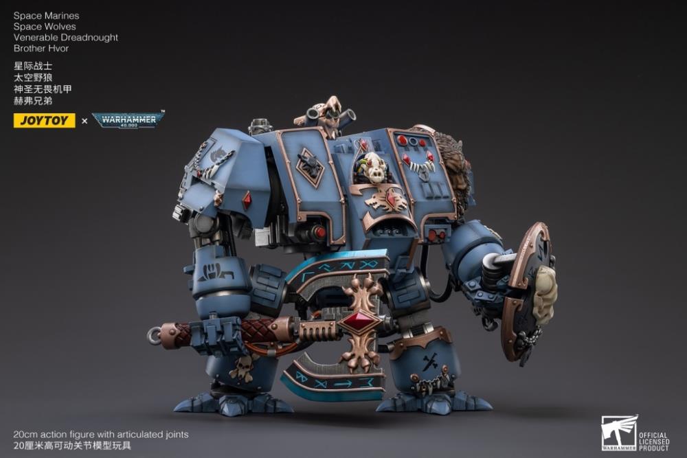 Warhammer 40K - Space Wolves - Venerable Dreadnought Brother Hvor
