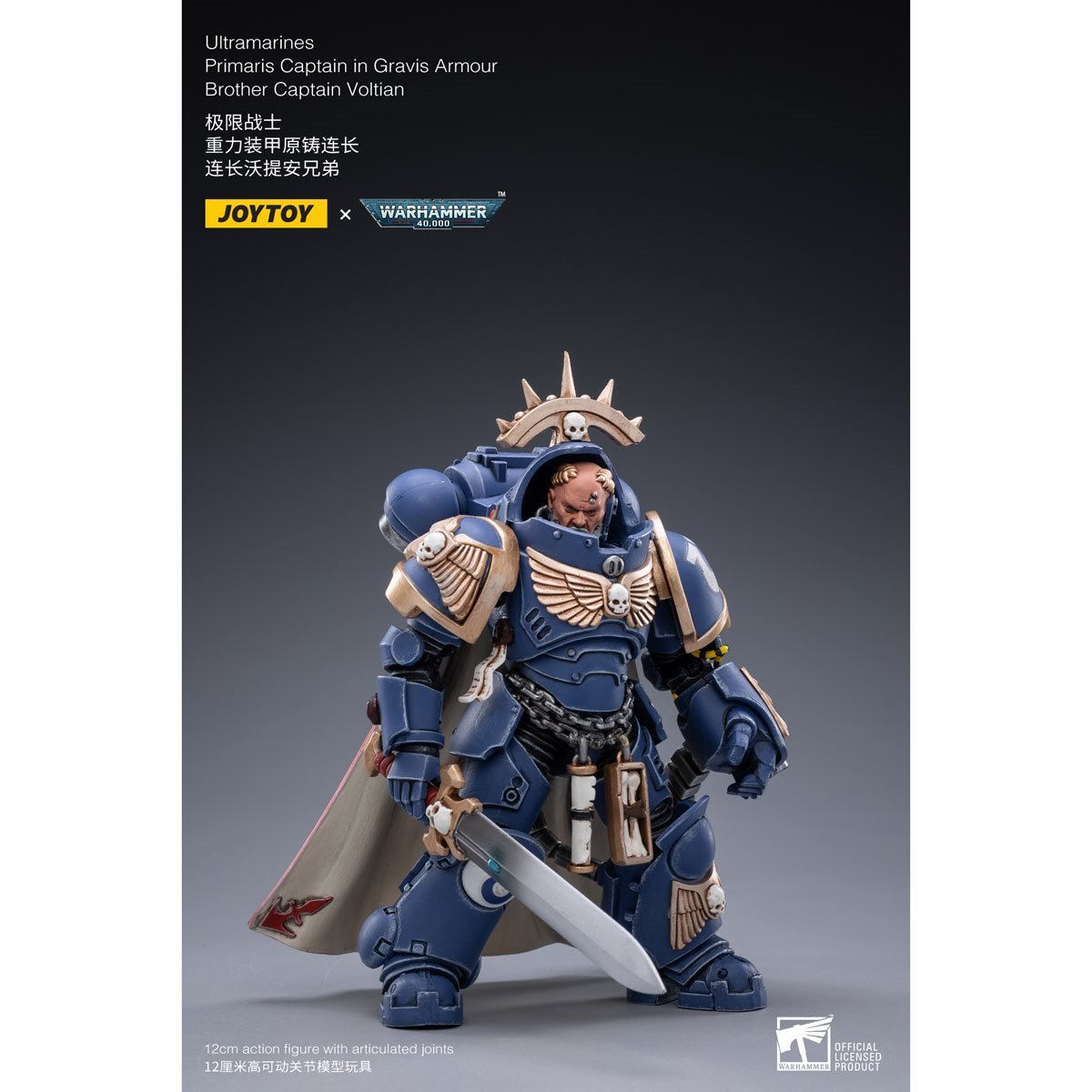 Warhammer 40K - Ultramarines Primaris Captain - (Gravis Armour) Brother Captain Voltain