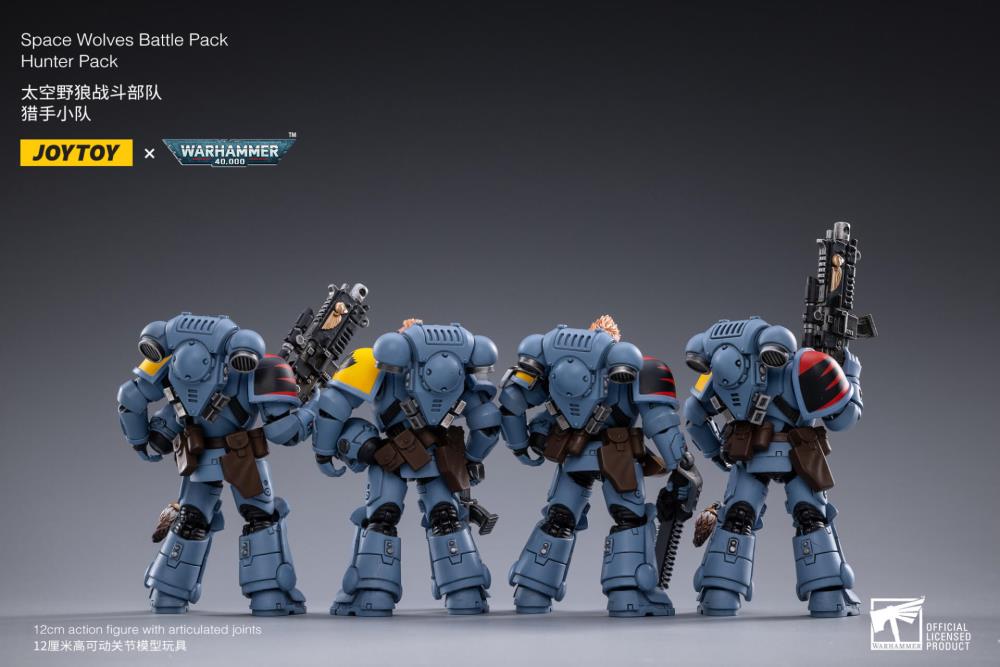 Warhammer 40K Space Marine - Space Wolves - Hunter Pack SET of 4