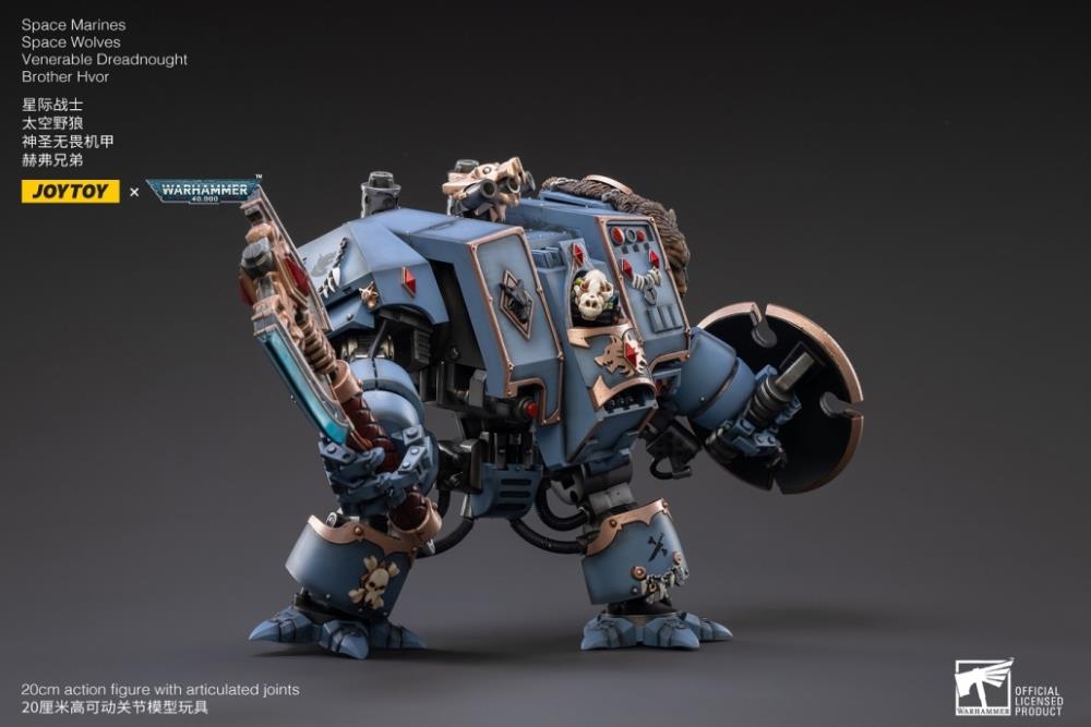 Warhammer 40K - Space Wolves - Venerable Dreadnought Brother Hvor