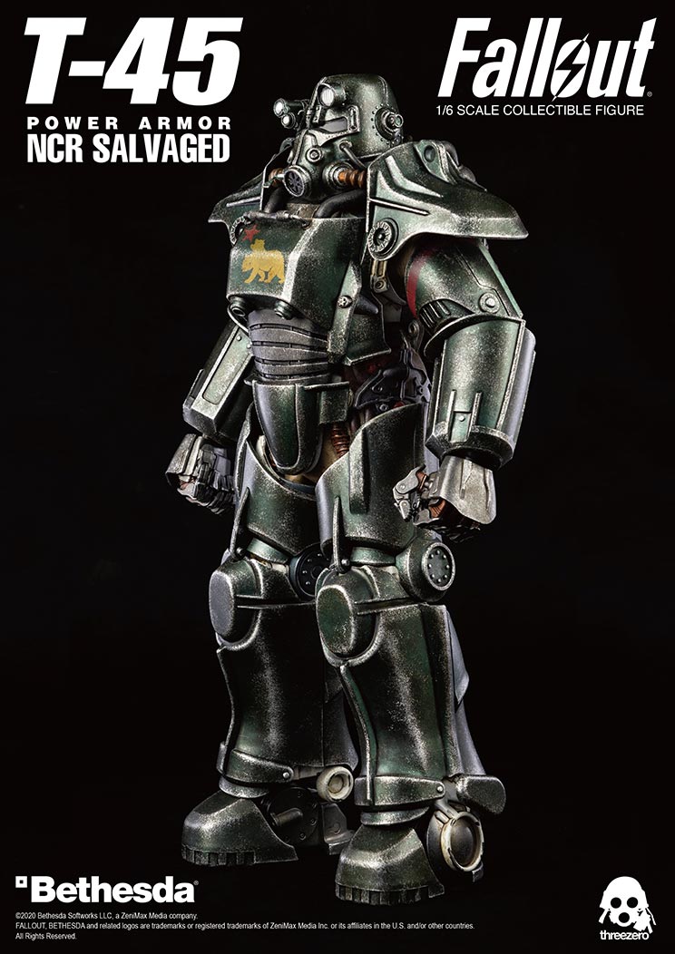 ThreeZero Fallout T-45 NCR Salvaged Power Armor