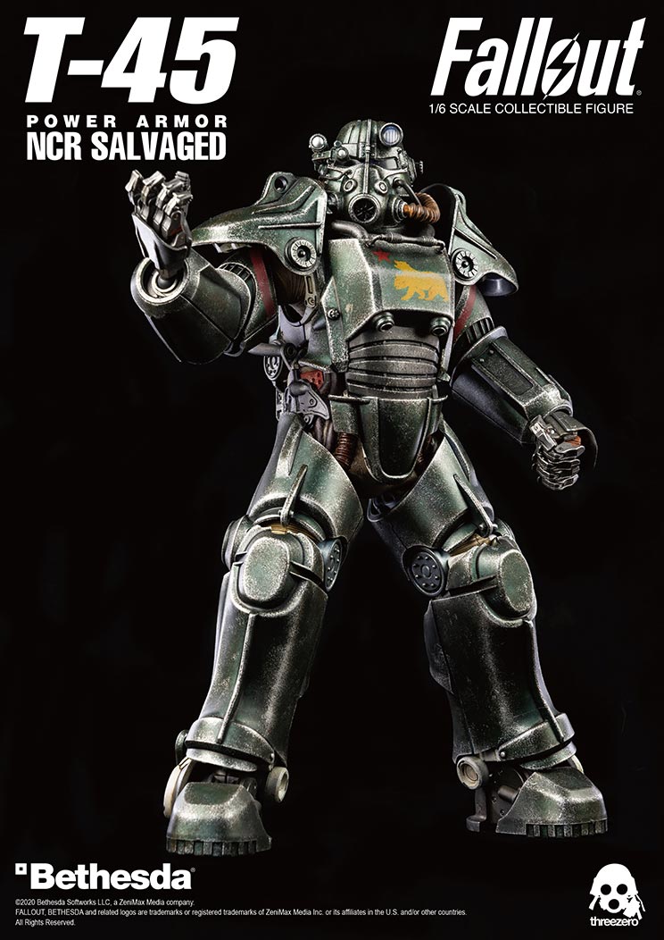 ThreeZero Fallout T-45 NCR Salvaged Power Armor