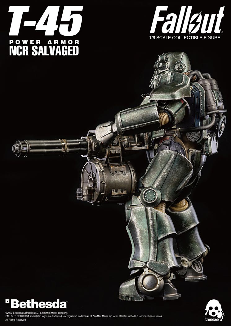 ThreeZero Fallout T-45 NCR Salvaged Power Armor