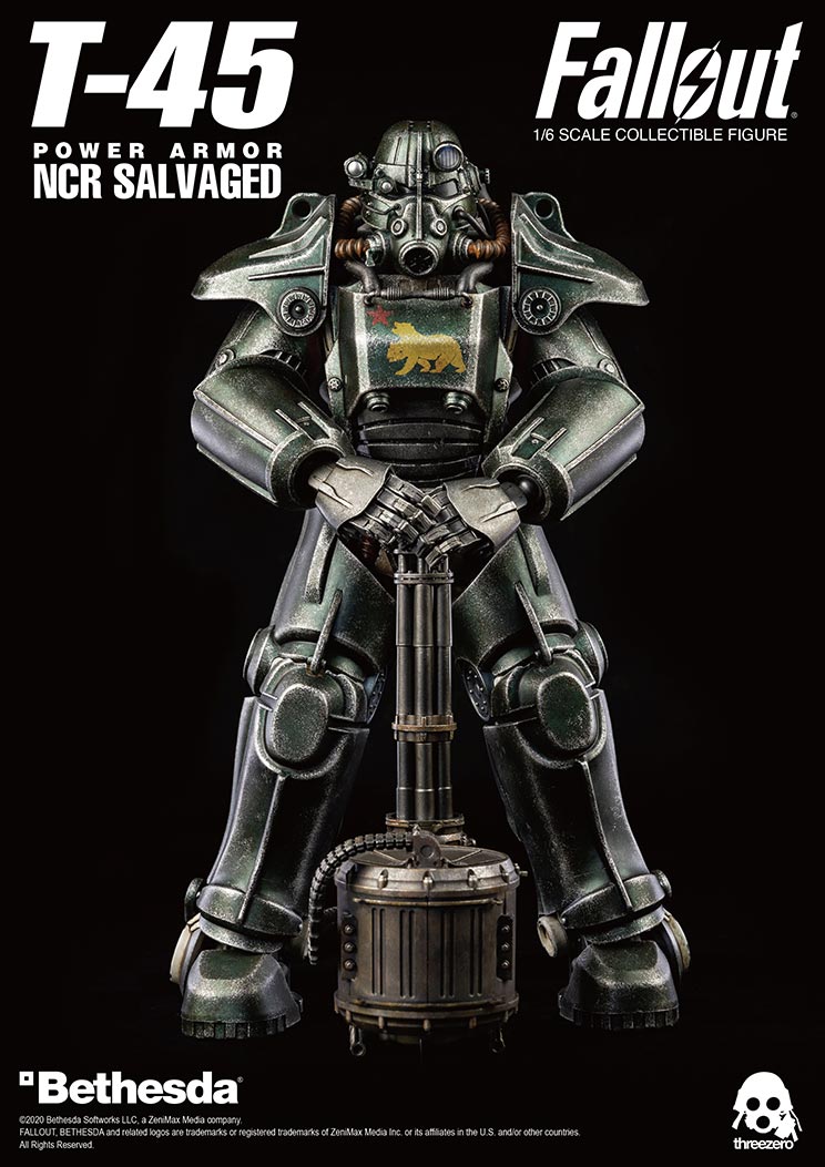 ThreeZero Fallout T-45 NCR Salvaged Power Armor