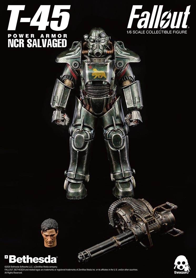 ThreeZero Fallout T-45 NCR Salvaged Power Armor