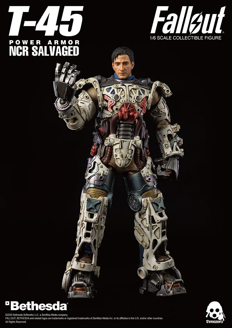 ThreeZero Fallout T-45 NCR Salvaged Power Armor