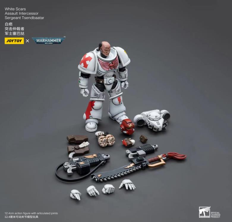 Warhammer 40k - White Scars - Assault Intercessor Sergeant Tsendbaatar