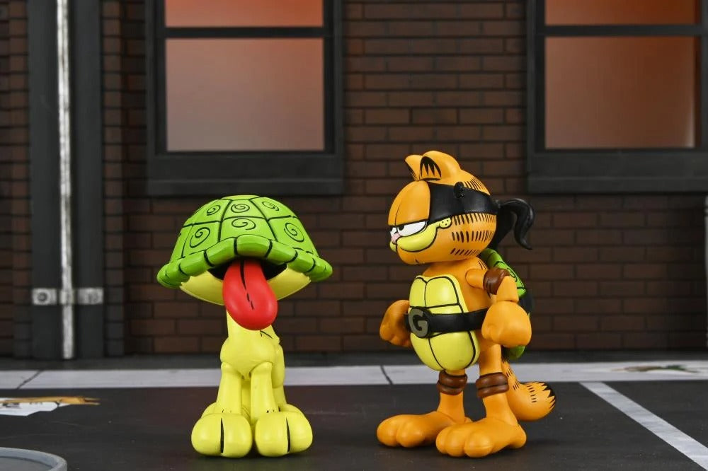 Teenage Mutant Ninja Turtles x Garfield Ultimate Garfello & Odie (Archie Comics) Action Figure Set