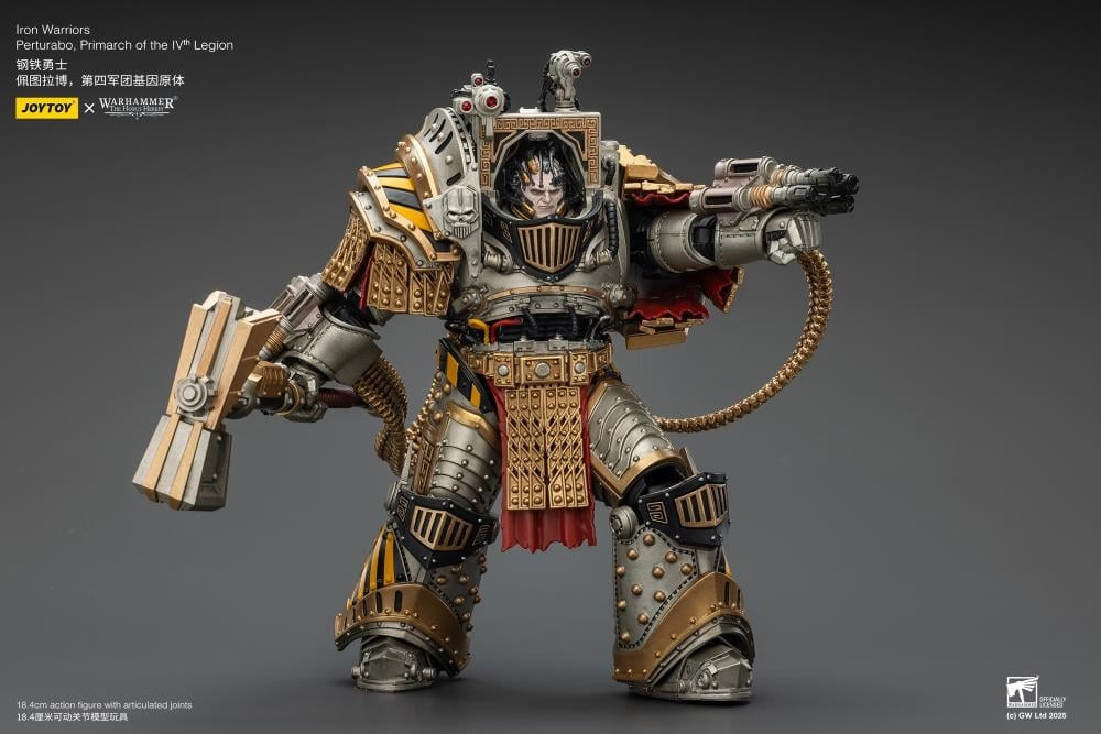 Warhammer 40K - The Horus Heresy - Iron Warriors - Perturabo, Primarch of the IVth Legion 1/18 Scale Action Figure