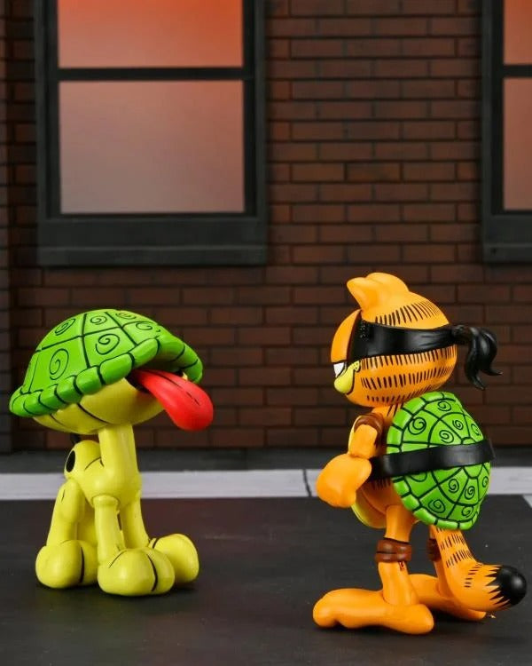 Teenage Mutant Ninja Turtles x Garfield Ultimate Garfello & Odie (Archie Comics) Action Figure Set