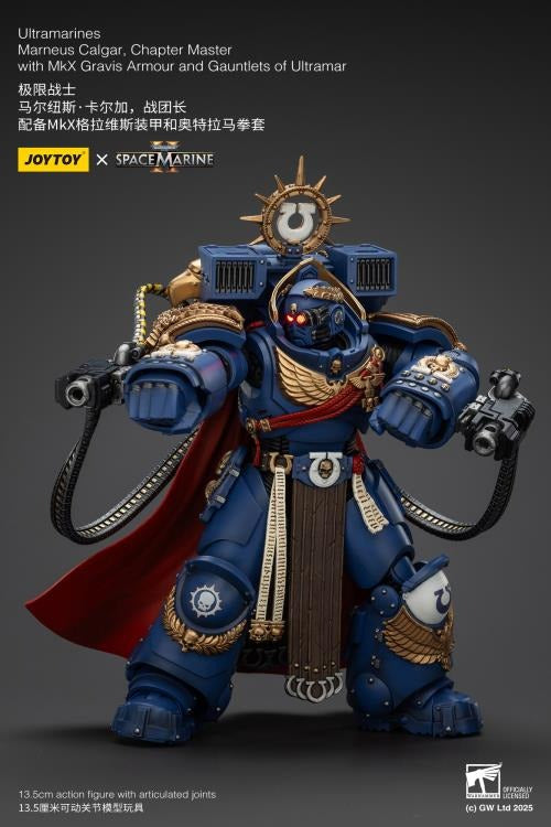 Warhammer 40K - Ultramarines - Space Marine 2 - Marneus Calgar Chapter Master with MKX Gravis Armour and Gauntlets of Ultramar